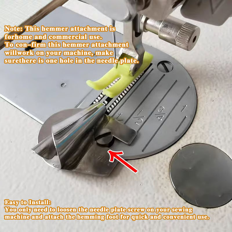 Sewing Rolled Hemmer Foot ~ Turn raw edges into runway-ready finishes.