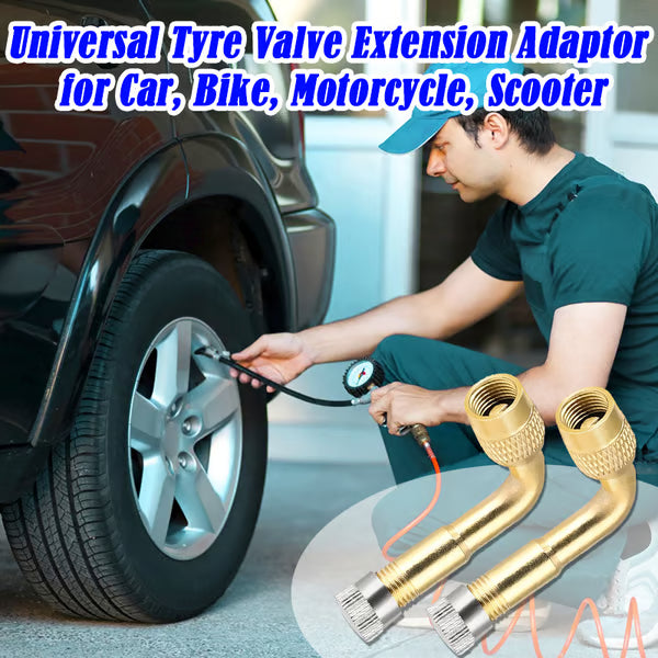 Tire Valve Extender ~ Reach hidden stems for fast, hassle-free inflations.