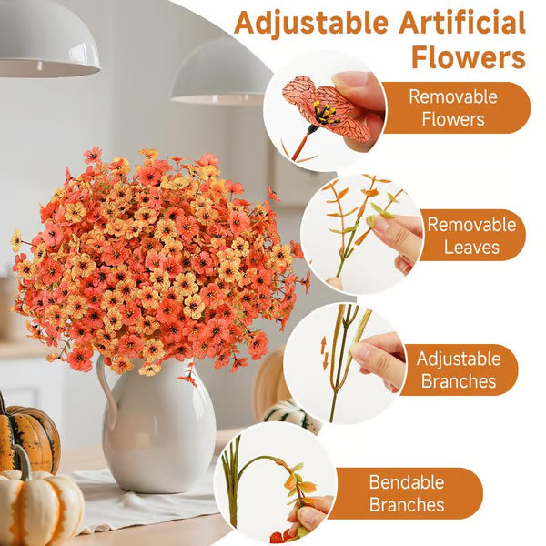 Artificial Fall Decor Flowers ~ Brighten any space with lasting autumn color.