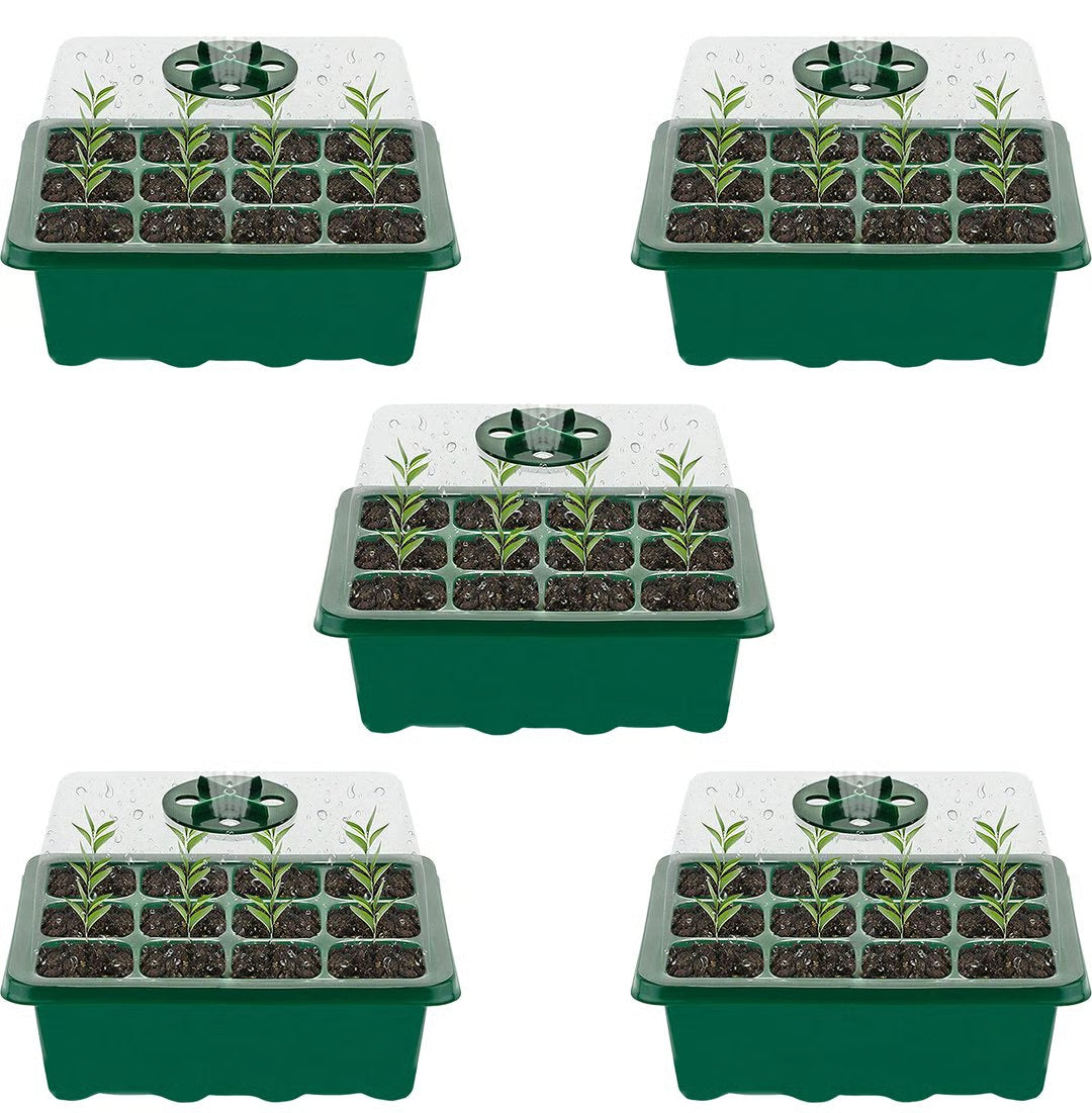 Adjustable Humidity Seed Starter Trays ~ Grow herbs and veggies with ease.