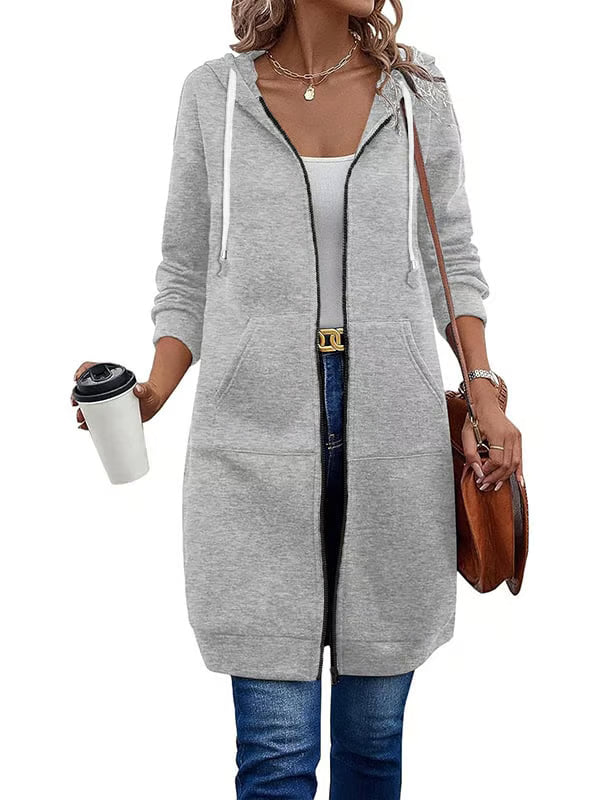 Casual Zip Up Hoodies ~ The soft, knee-length layer made for everyday wear.