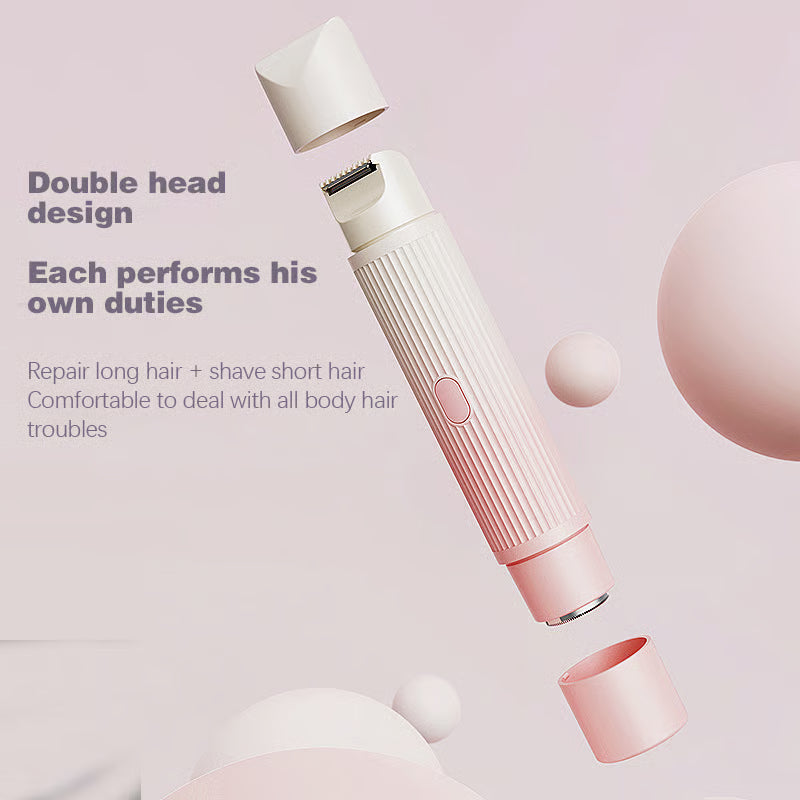 2-in-1 Electric Bikini Trimmer ~ Silky skin from bikini line to face in minutes.