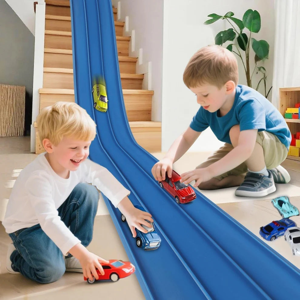 DIY Flexible Racing Track Toy ~ Build, race, and reimagine endless track adventures.