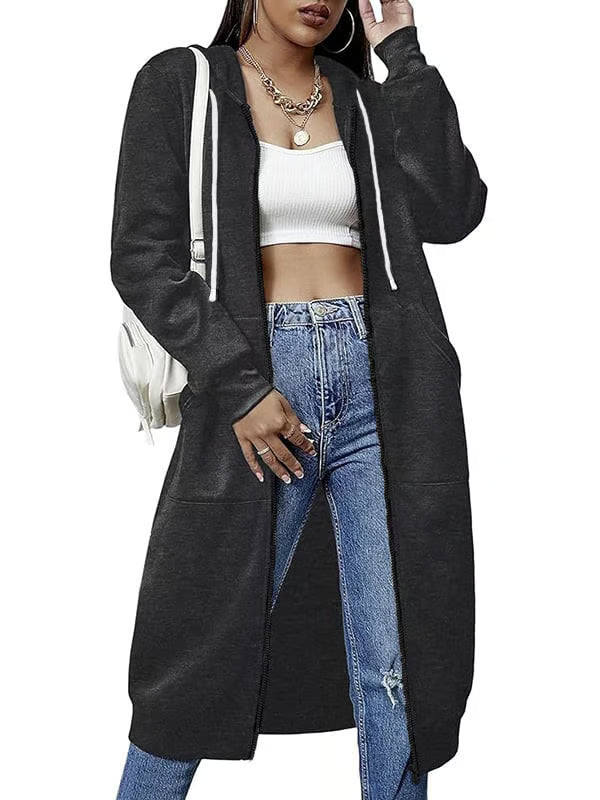 Casual Zip Up Hoodies ~ The soft, knee-length layer made for everyday wear.