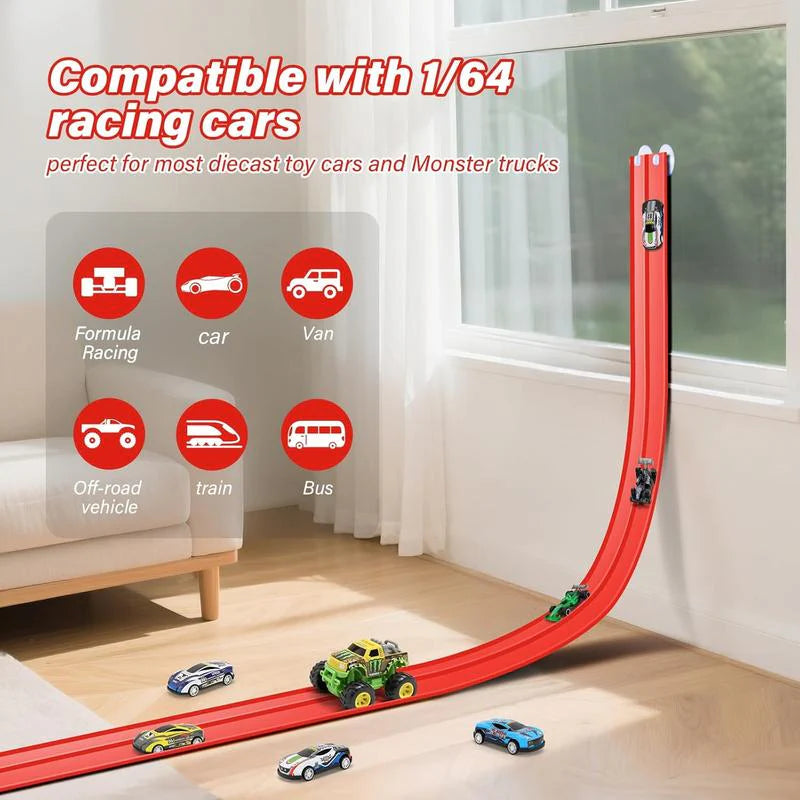 DIY Flexible Racing Track Toy ~ Build, race, and reimagine endless track adventures.