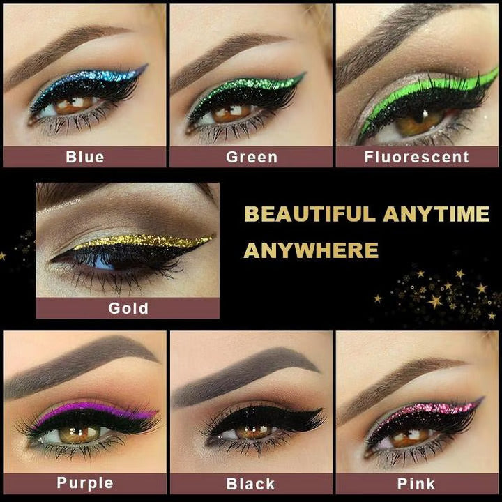 Reusable Eyeliner And Eyelash Stickers ~ Salon glam in 10 seconds, no glue needed