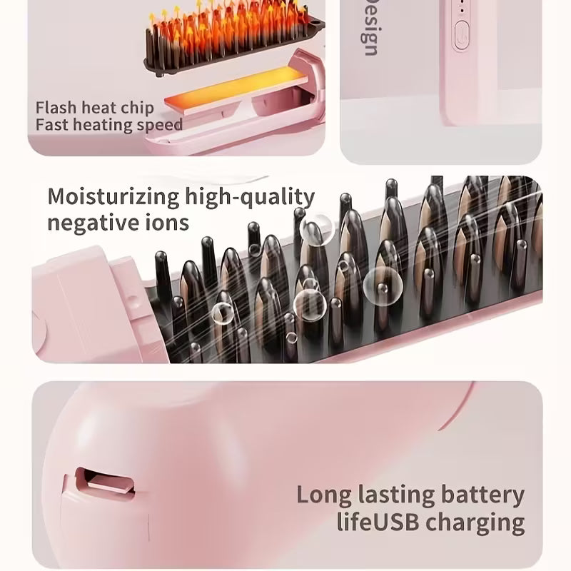 Ceramic Hairdressing Comb ~ Smooth, frizz-free hair anytime, anywhere.