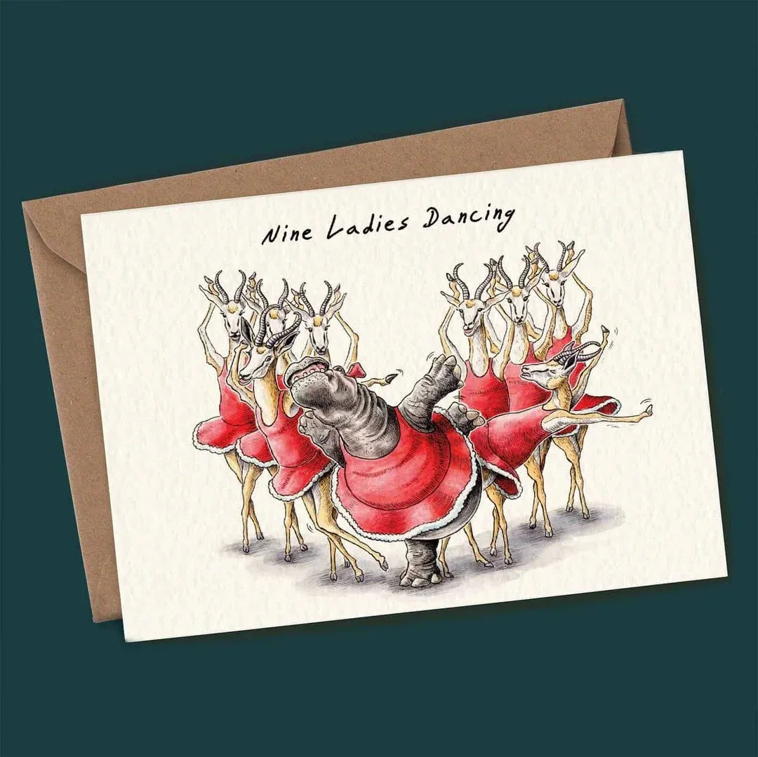 Twelve Days Of Christmas Card Set ~ Bold, witty holiday greetings in every envelope.