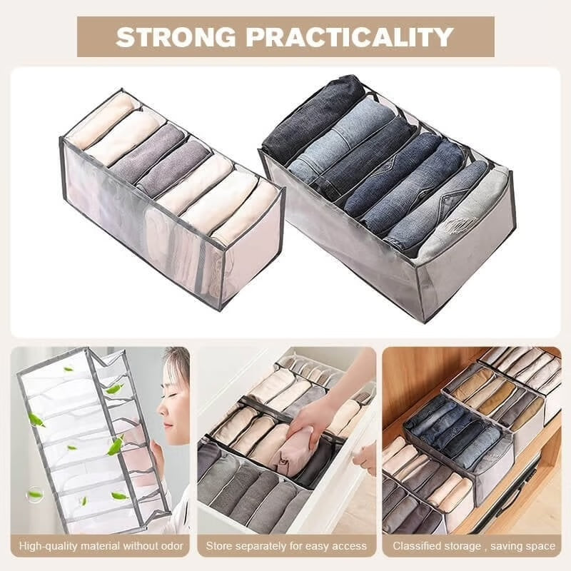 Wardrobe Clothes Organizer ~ Tidy up your space and find what you need in seconds.