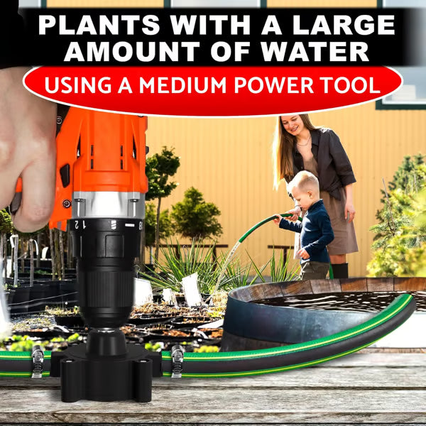 Portable Electric Drill Pump ~ Clear tanks, pools, and puddles in minutes.