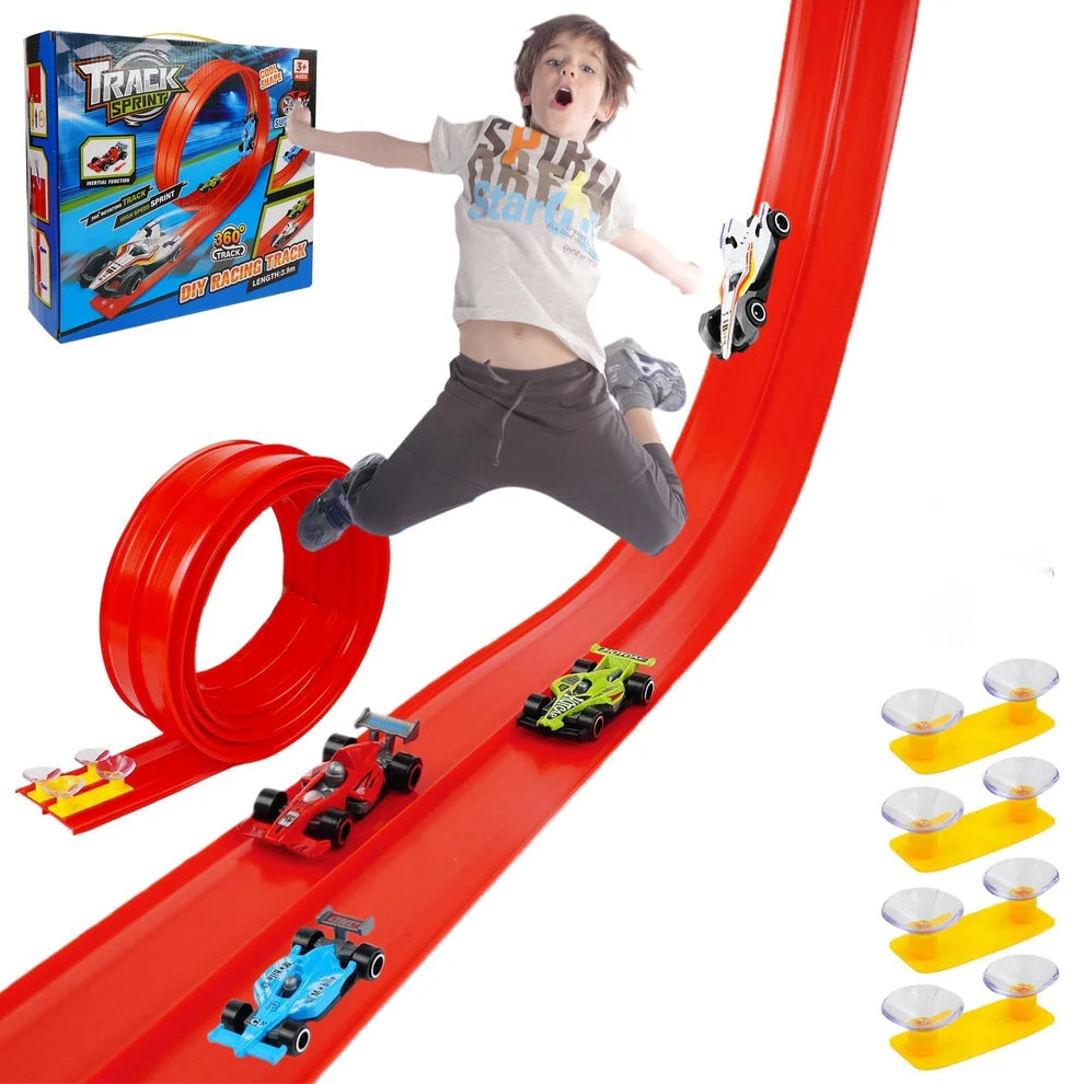 DIY Flexible Racing Track Toy ~ Build, race, and reimagine endless track adventures.