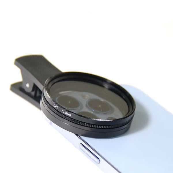 Phone Camera Polarizing Filter ~ Glare-free, vivid photos in every shot.