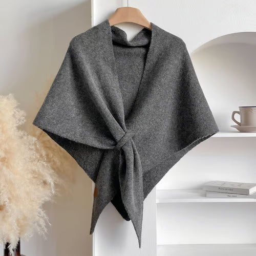 Solid Color Wool Blend Shawl ~ The Fast Track From Basic to Polished.