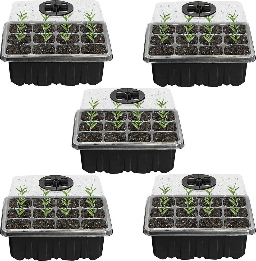 Adjustable Humidity Seed Starter Trays ~ Grow herbs and veggies with ease.