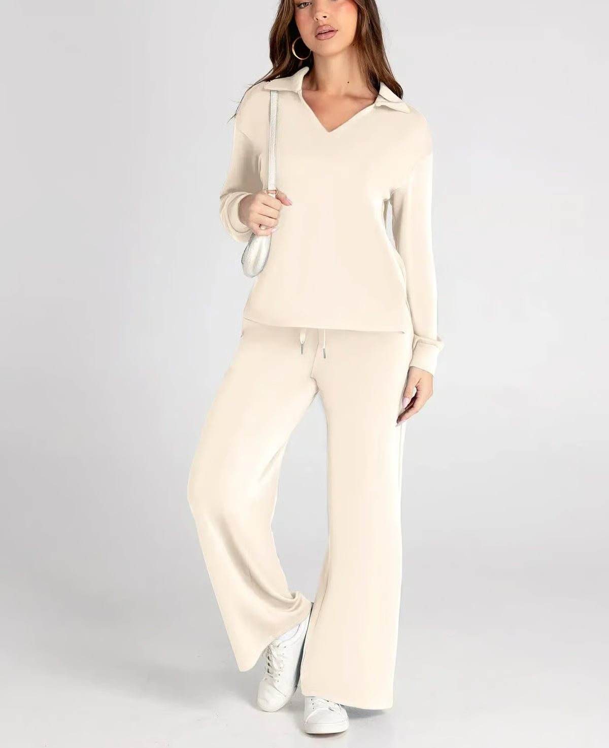 Casual Long Sleeve Sweatsuit 2-piece Sets ~ Soft, breathable, and wrinkle-free all day long.