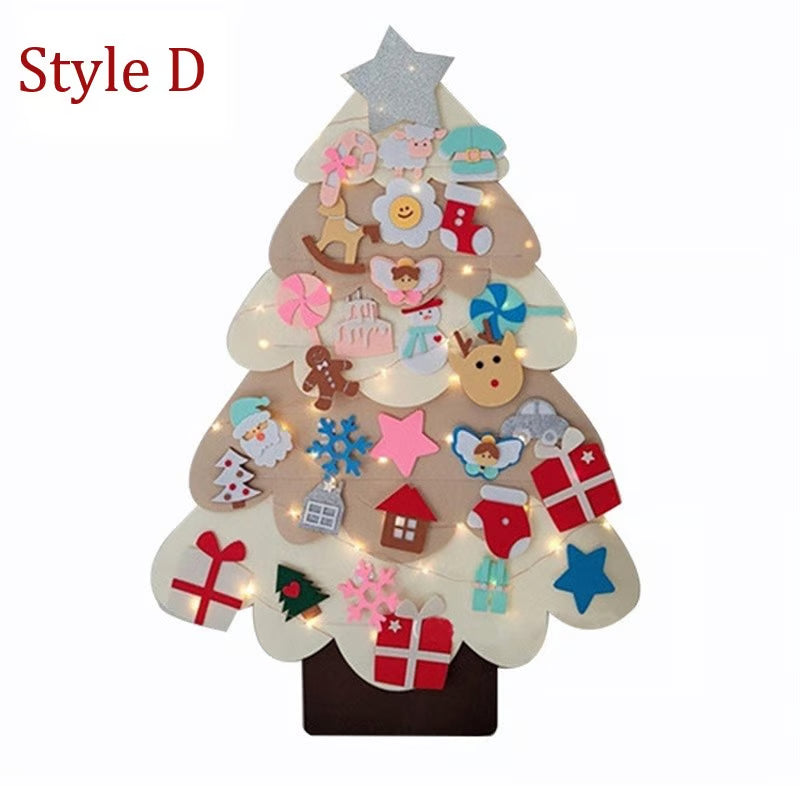 DIY Felt Christmas Tree Set ~ Because toddlers think glass balls are snacks.