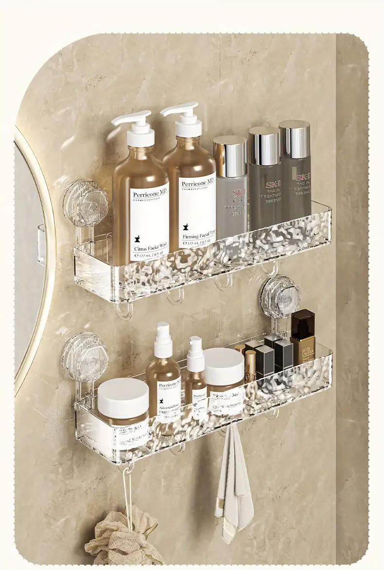 Corrugated Suction Cup Storage Holder ~ Instant storage with zero drilling or damage.