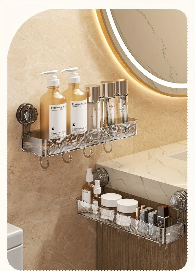 Corrugated Suction Cup Storage Holder ~ Instant storage with zero drilling or damage.