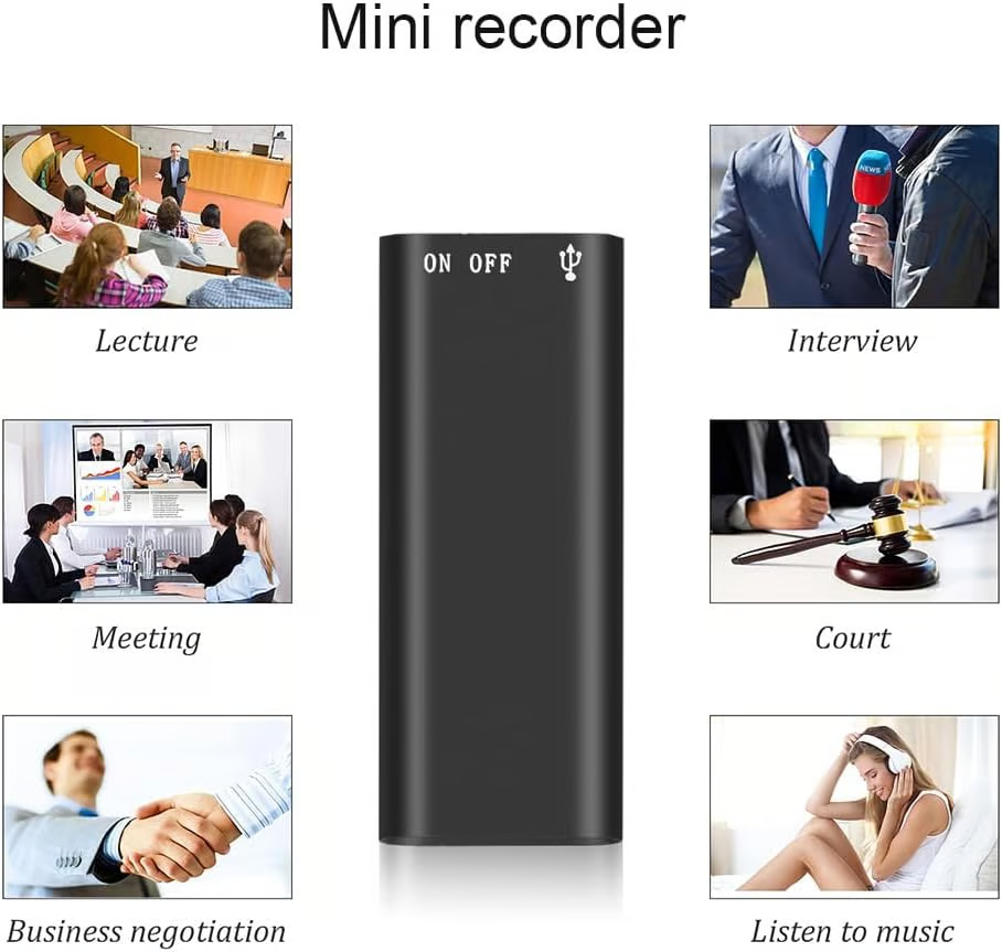 Discreet Voice Recorder ~ Capture clear audio anytime, anywhere.