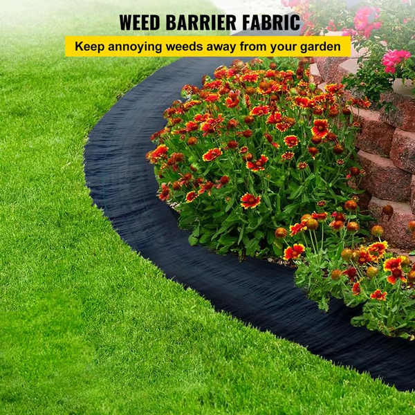 Premium Woven Weed Barrier ~ No chemicals, no mess, just results.
