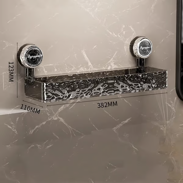Corrugated Suction Cup Storage Holder ~ Instant storage with zero drilling or damage.