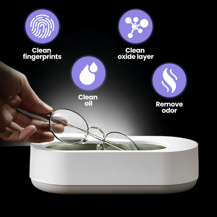 Ultrasonic Cleaner ~ Deep clean glasses, jewelry, watches, and more.