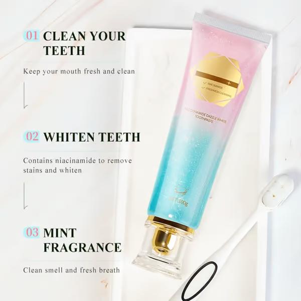 Niacinamide Whitening Toothpaste ~ Whiter teeth, zero pain, real results