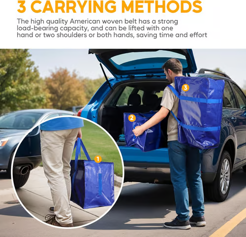 Heavy Duty Foldable Moving Bags ~ Ditch the boxes and upgrade your move.