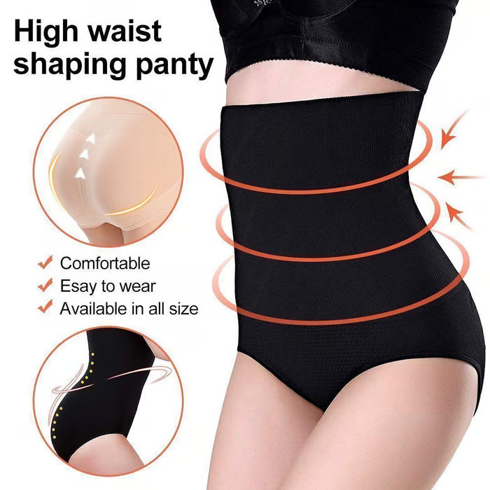 High Waist Shapewear Panties ~ Flatten your belly, lift your butt, and never roll down