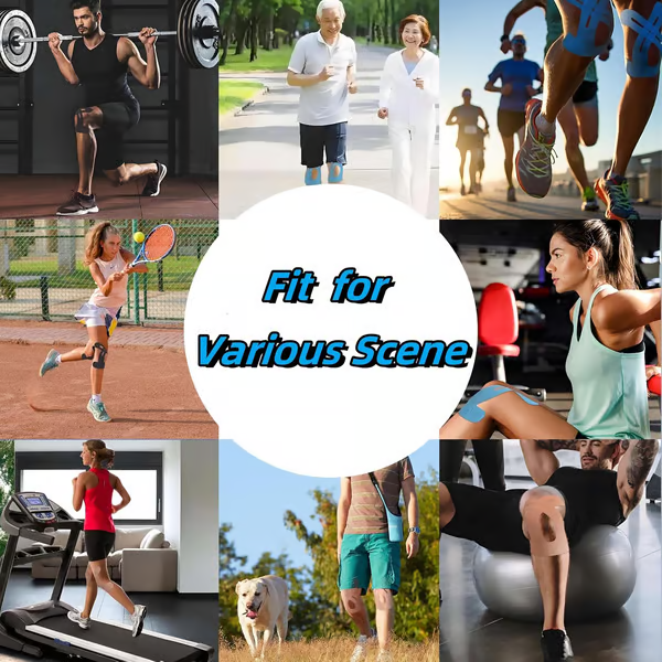 Kinesiology Tape For Knees (10pcs) ~ High-Performance Knee Tape That Sticks