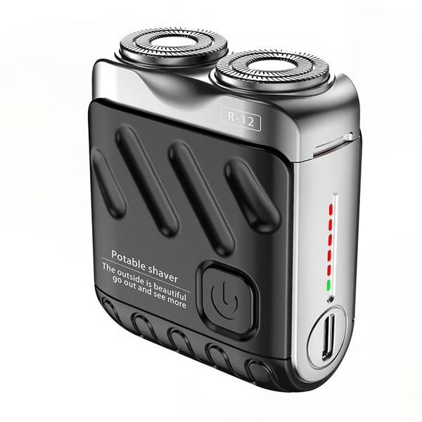 Portable Dual Ring Shaver ~ Powerful grooming wherever you go.