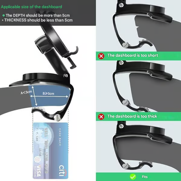 Multifunctional Car Dashboard Phone Holder ~ The Last Phone Mount You’ll Ever Need.