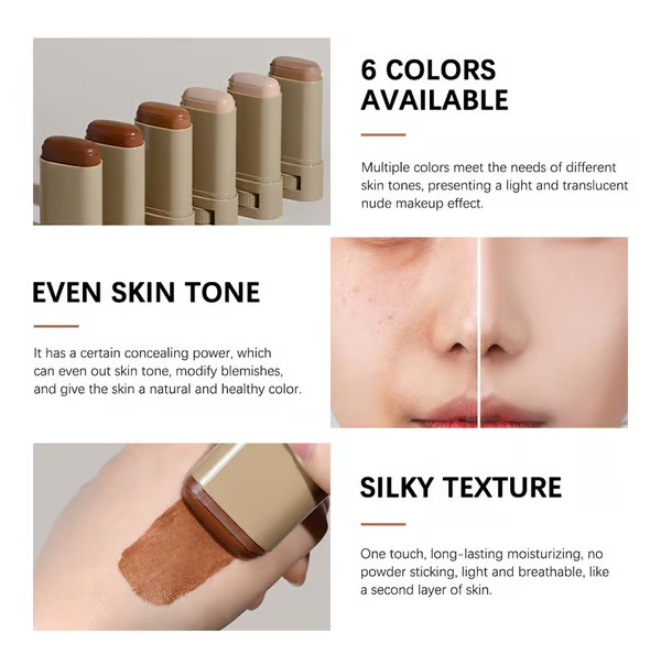 Foundation Face Stick ~ Smooth, natural coverage in a single swipe.