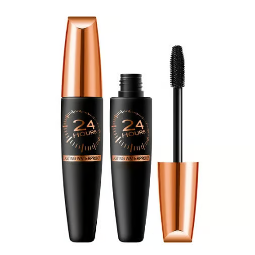Waterproof Silk Fibre Thick Lengthening Mascara ~ 500% Volume, Zero Extensions Needed