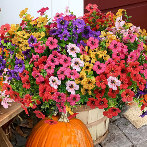 UV Resistant Lifelike Artificial Flowers ~ Brighten your garden with zero upkeep