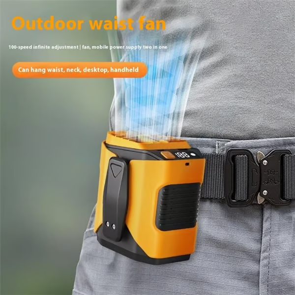Portable Waist Fan ~ Stay refreshed anywhere, anytime.