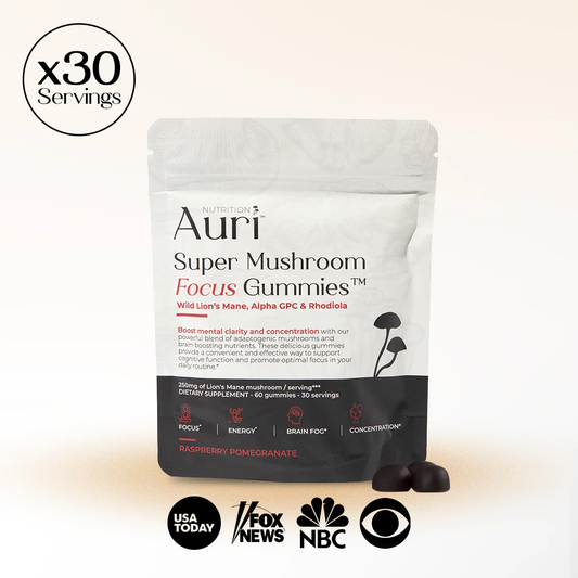 Super Mushroom Focus Gummies ~ Sharpen your mind and stay focused naturally