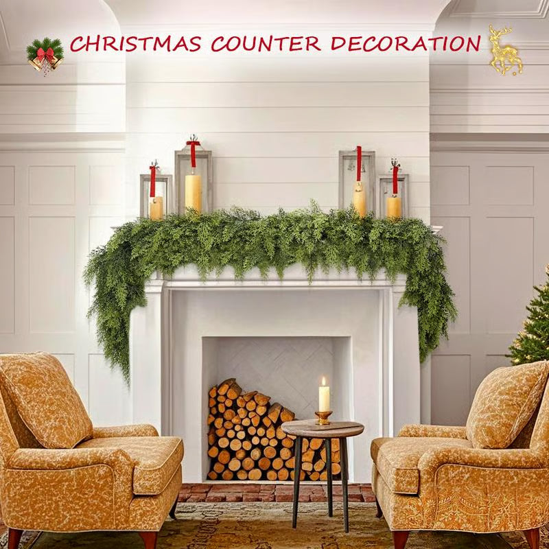 Artificial Cypress Leaf Vine Wreath ~ Bend, shape & style for any season or space.