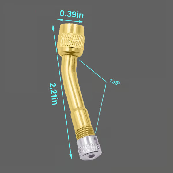 Tire Valve Extender ~ Reach hidden stems for fast, hassle-free inflations.