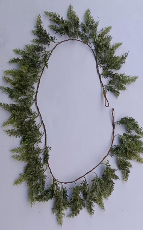 Artificial Cypress Leaf Vine Wreath ~ Bend, shape & style for any season or space.