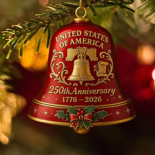 United States 250th Ornament ~ Honor 1776–2026 with pride on your tree.