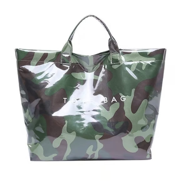 Letter Print Tote Bag ~ Designer-level style that carries your day with ease.