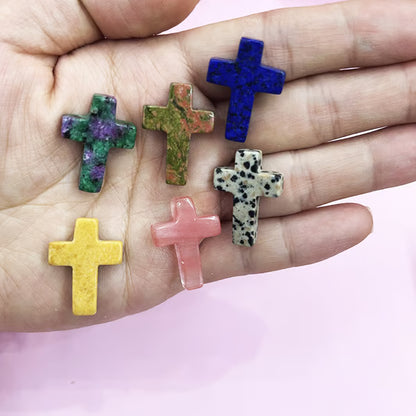 Handmade Natural Crystal Crosses ~ Unique natural stone keepsakes for faith, décor, and gifting.