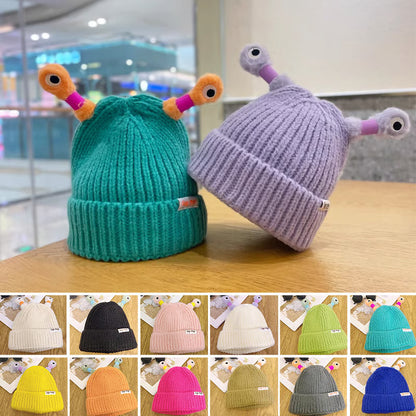 Glowing Little Monster Knit Hat ~ Light up every winter night with warmth and fun.