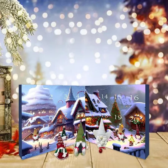 Christmas Gnome Countdown Calendar 2025 ~ Daily pockets of holiday surprise and cheer.