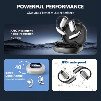 Touch Screen Open Earbuds ~ Smart control, crystal-clear sound all day.