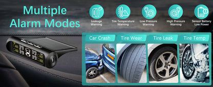 Solar Powered Tire Pressure Monitoring System ~ Real-time safety alerts for worry-free driving.