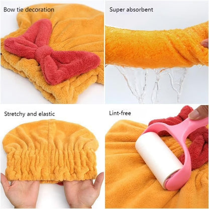Super Absorbent Hair Towel Wrap ~ Dry your hair faster, naturally, and frizz-free.