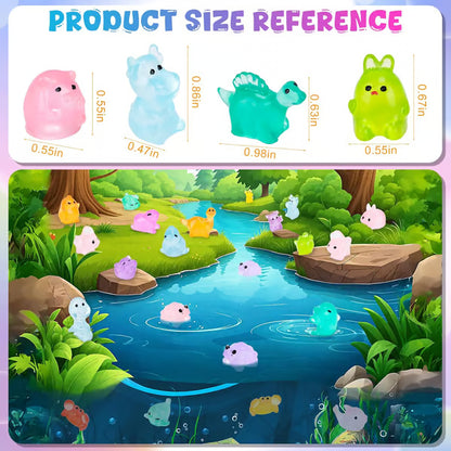 Mini Animal Resin Models ~ Charge by day and shine with soft neon light.