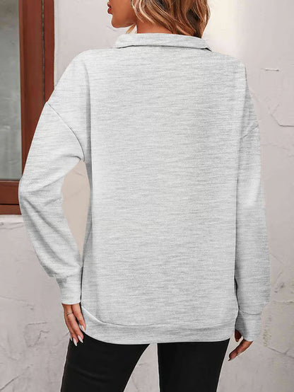 Oversized Zip-Up Sweatshirt ~ Cloud-like drape and plush warmth built for every season.
